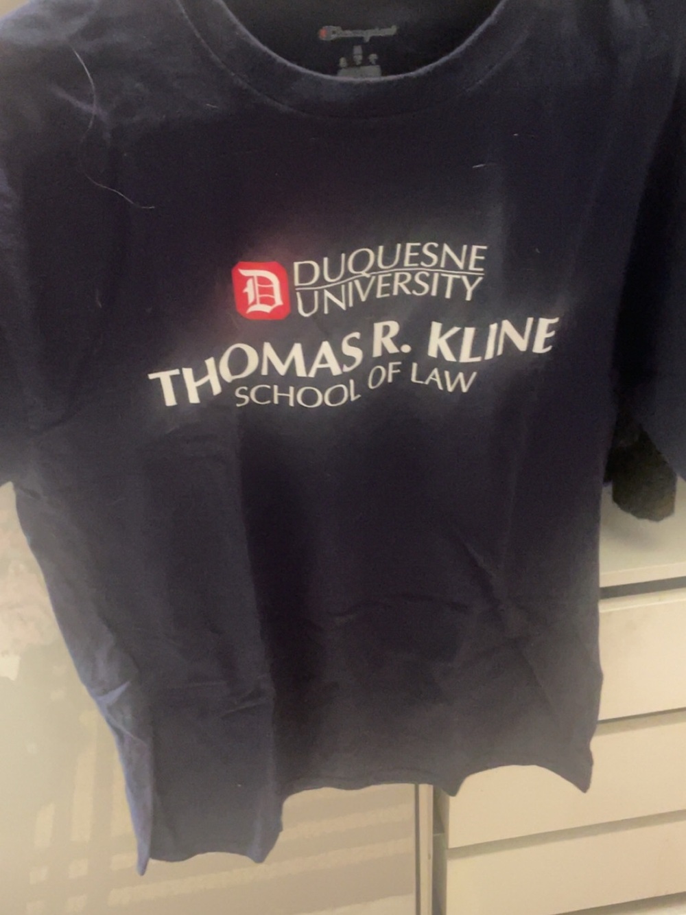 Champion Kids Navy Duquesne University Thomas R. Kline School of Law Tee